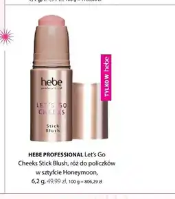 Hebe Róż do policzków w sztyfcie Hebe Professional Let's Go Cheeks Stick Blush Honeymoon oferta