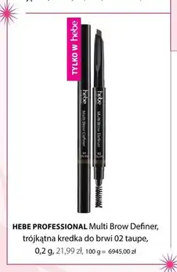 Hebe Kredka do brwi Hebe Professional Multi Brow Definer trójkątna 02 taupe oferta
