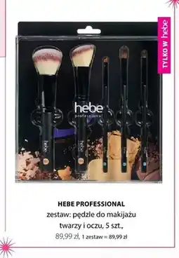 Hebe Zestaw pędzli do makijażu twarzy i oczu Hebe Professional oferta