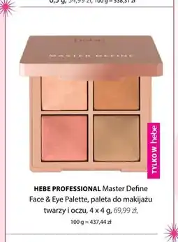 Hebe Paleta do makijażu twarzy i oczu Hebe Professional Master Define Face & Eye Palette oferta