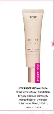 Hebe Podkład do twarzy Hebe Professional Better Skin Flawless Stay Foundation 1,5W nude oferta