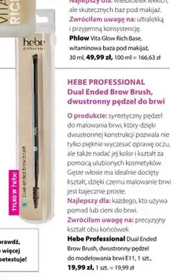 Hebe Pędzel do brwi Hebe Professional Dual Ended Brow Brush oferta