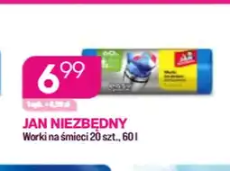 Koliber drogerie Worki na śmieci Jan Niezbędny 60 l 20-pak oferta