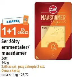 E.Leclerc Ser żółty emmentaler/maasdamer Zott oferta