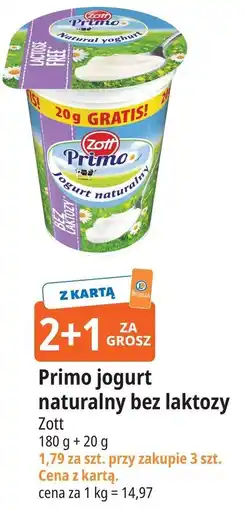 E.Leclerc Zott Primo jogurt naturalny bez laktozy oferta