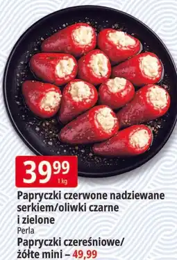 E.Leclerc Papryczki czerwone nadziewane serkiem/oliwki czarne i zielone Perla oferta