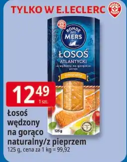 E.Leclerc Ronde des Mers Łosoś wędzony na gorąco naturalny/z pieprzem oferta