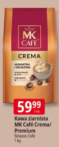 E.Leclerc Kawa ziarnista MK Café Crema/Premium Strauss Cafe oferta