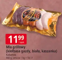E.Leclerc Kabanos Mix grillowy (kiełbasa gazdy, biała, kaszanka) oferta
