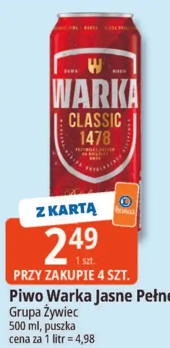 E.Leclerc Piwo Warka Jasne Pełne oferta