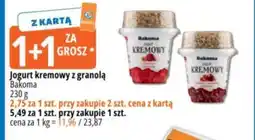 E.Leclerc Jogurt kremowy z granolą Bakoma oferta