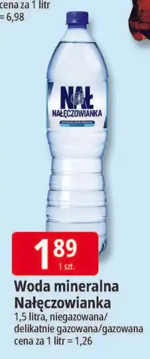 E.Leclerc Woda mineralna Nałęczowianka oferta