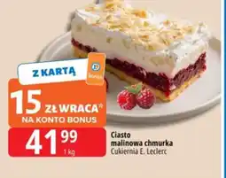 E.Leclerc Ciasto malinowa chmurka Cukiernia E. Leclerc oferta