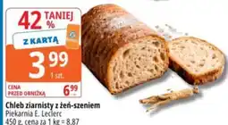 E.Leclerc Chleb ziarnisty z żeń-szeniem Piekarnia E. Leclerc oferta