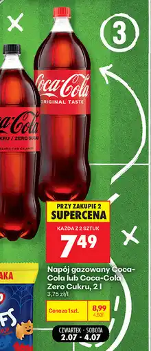 Biedronka Napój gazowany Coca-Cola lub Coca-Cola Zero Cukru oferta