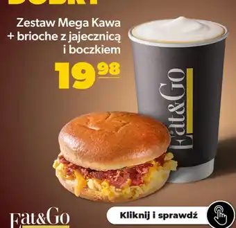 Zestaw Mega Kawa + brioche z jajecznicą i boczkiem Eat&Go