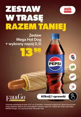 Zestaw Mega Hot Dog + napój Eat&Go