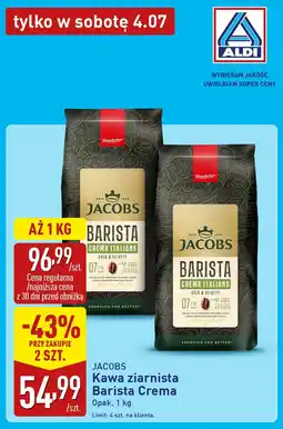 ALDI JACOBS Kawa ziarnista Barista Crema oferta
