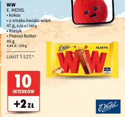 Intermarche Baton peanut butter E. Wedel Ww oferta