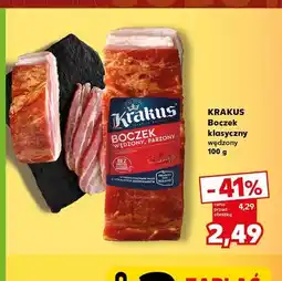 Kaufland Boczek klasyczny wędzony Krakus oferta