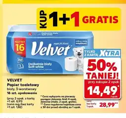 Kaufland Papier toaletowy Velvet Delikatnie biały Soft White oferta