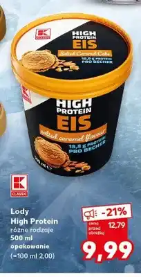 Kaufland Lody High Protein K-Classic Salted Caramel Cake oferta