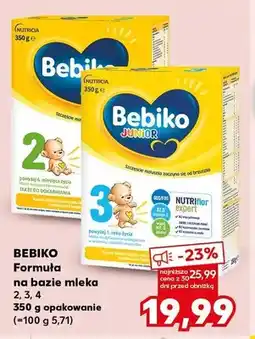 Kaufland Mleko modyfikowane Bebiko 4 oferta