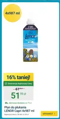 ERLI Płyn do płukania Lenor Vacation Vibes Capri 4-pak oferta