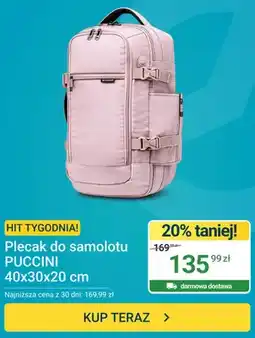 ERLI Plecak do samolotu Puccini 40x30x20 cm oferta