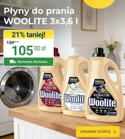 ERLI Płyny do prania Woolite Keratin Therapy 3-pak oferta