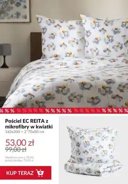 Homla Pościel EC Reita z mikrofibry w kwiatki 160x200 cm + 2x70x80 cm oferta