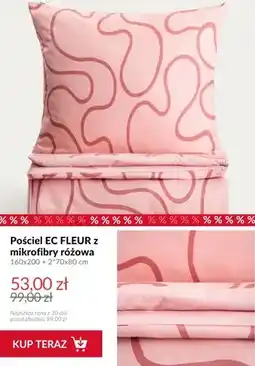 Homla Pościel EC FLEUR z mikrofibry różowa oferta