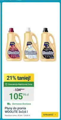 ERLI Płyn do prania Woolite Keratin Therapy Mix Colors 3-pak oferta