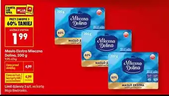 Biedronka Masło Ekstra Mleczna Dolina 200 g oferta