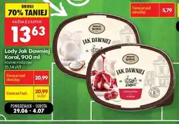 Biedronka Lody Jak Dawniej Koral, 900 ml oferta