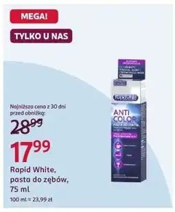 Rossmann Rapid White, pasta do zębów, 75 ml oferta