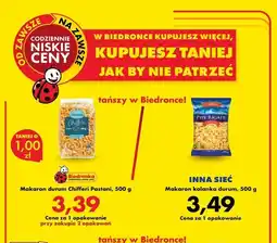 Biedronka Makaron durum Chifferi Pastani oferta
