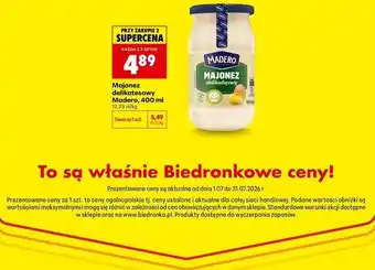 Biedronka Majonez delikatesowy Madero oferta