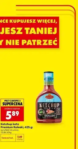 Biedronka Ketchup keto Premium Roleski oferta