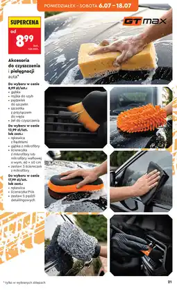 Biedronka GT max Akcesoria do czyszczenia i pielęgnacji auta oferta