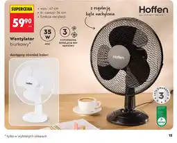 Biedronka Hoffen Wentylator biurkowy oferta
