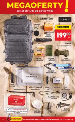 Biedronka Plecak z wyposażeniem Wild Trek oferta