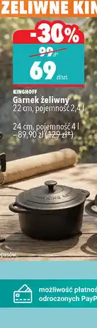Biedronka Kinghoff Garnek żeliwny oferta