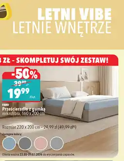 Biedronka Faro Prześcieradło z gumką mikrofibra oferta