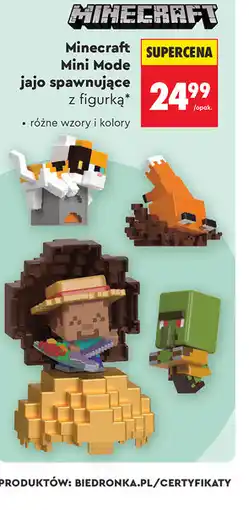 Biedronka Minecraft Mini Mode jajo spawnujące z figurką oferta