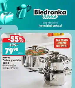 Biedronka MG Home Zestaw garnków Verso oferta