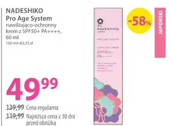 NADESHIKO Pro Age System nawilżająco-ochronny krem