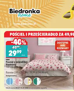 Biedronka Faro Pościel z mikrofibry Harmony oferta
