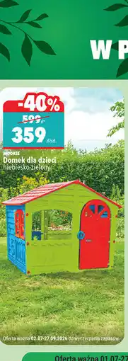 Biedronka MOOKIE Domek dla dzieci niebiesko-zielony oferta