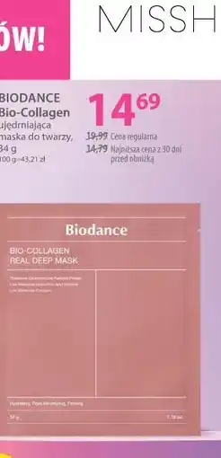 Hebe BIODANCE Bio-Collagen ujędrniająca maska do twarzy oferta